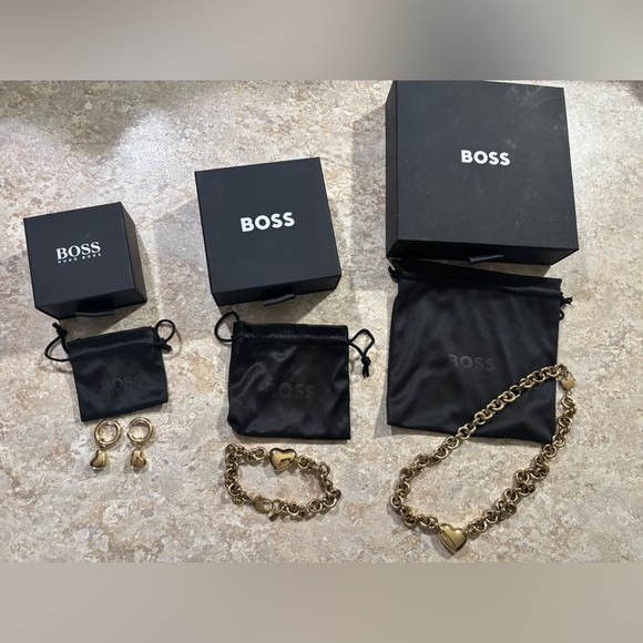 Boss Jewelry - BOSS Gold-Tone Heart Jewelry Set